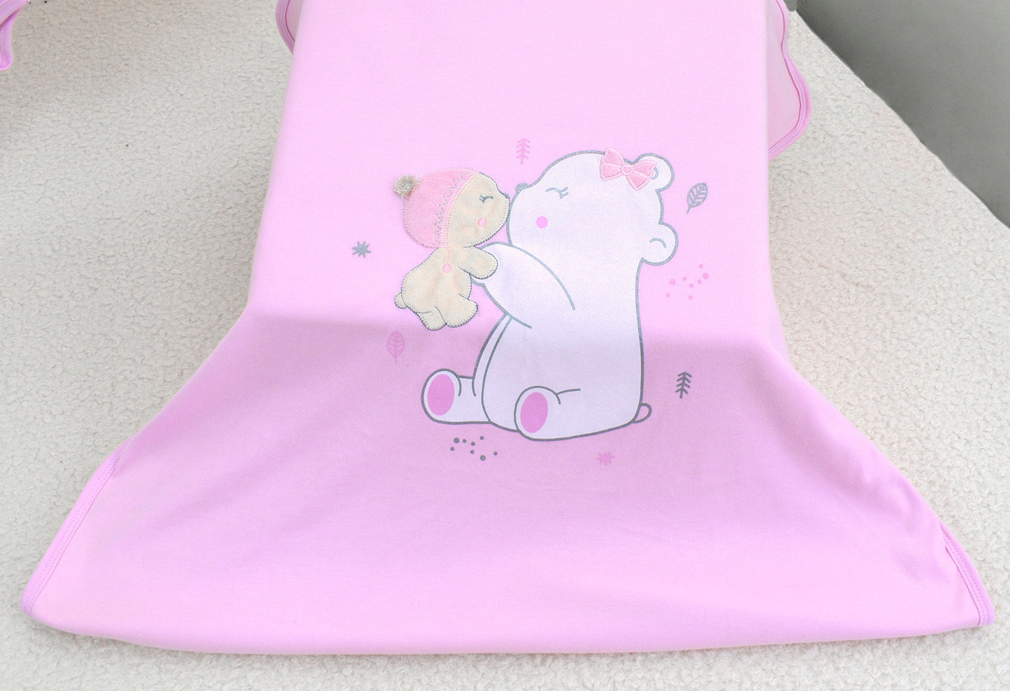 Primer Día Osita Tejido Niña