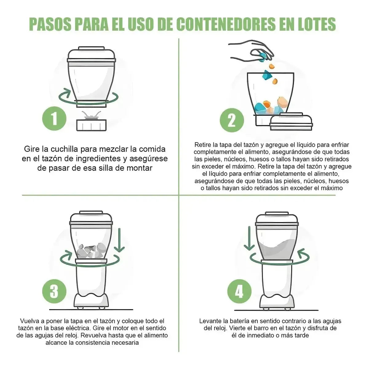 Procesador De Alimentos Baby Bullet Licuadora Papillas 20 Pz
