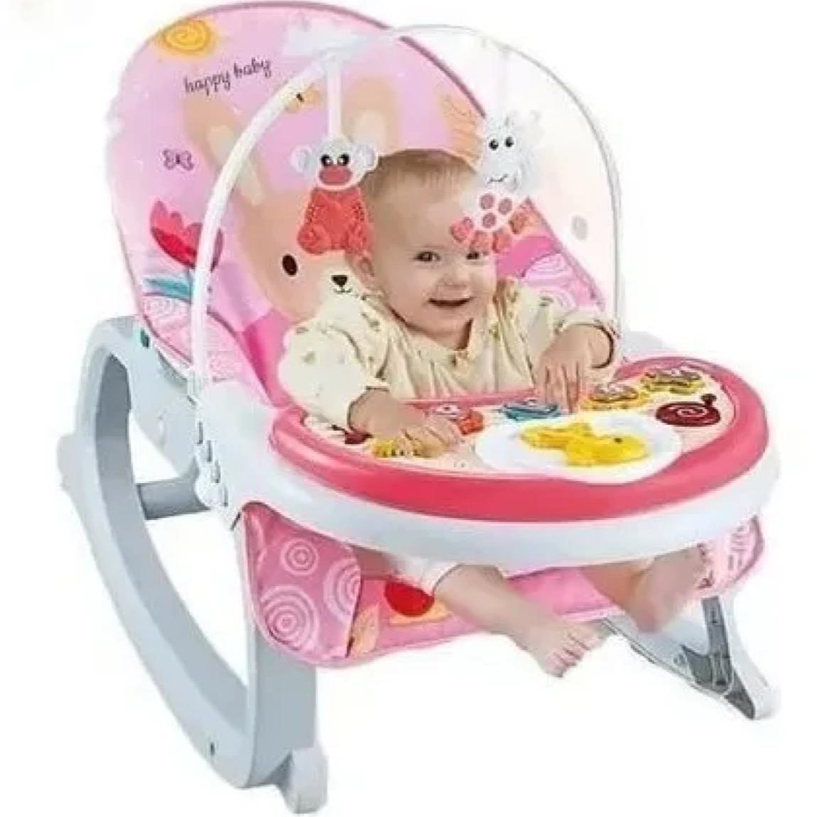 Silla Mecedora 3 En 1 Comedor Vibradora Musical
