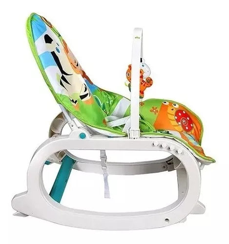 Silla 3 En 1 Mecedora Vibradora Musical Cebra