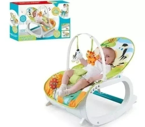 Silla 3 En 1 Mecedora Vibradora Musical Cebra