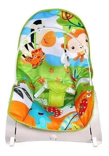 Silla 3 En 1 Mecedora Vibradora Musical Cebra