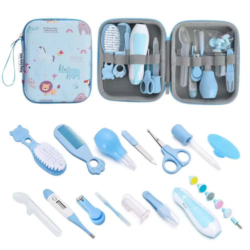 Set De Limpieza 14 Piezas Con Estuche Azul