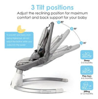 Silla Mecedora Bebé Eléctrica Maxibaby 3 en 1 Moisés