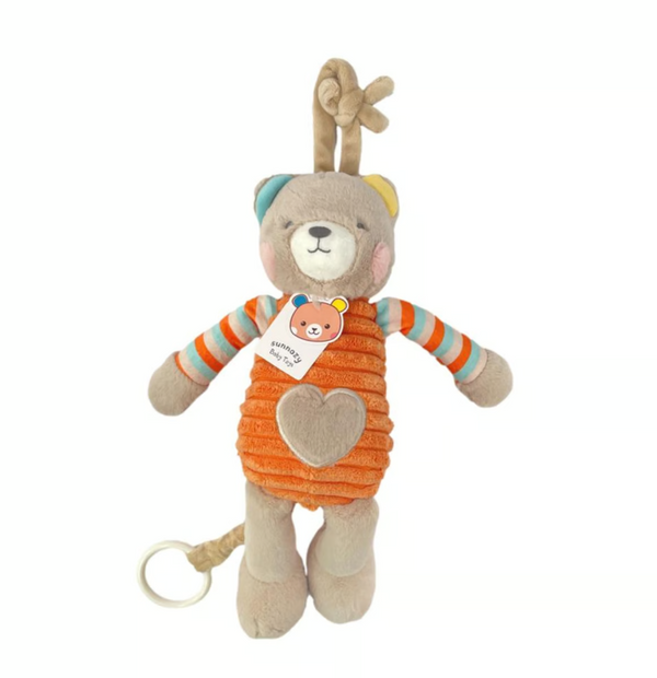 Sonajero Musical Peluche Osito De Cuerda