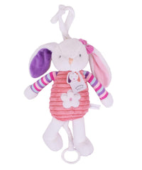 Sonajero Musical Peluche Conejita De Cuerda