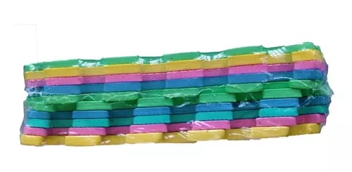 Tapete Piezas Y Formas Foamy 10 Piezas 30x30 CM