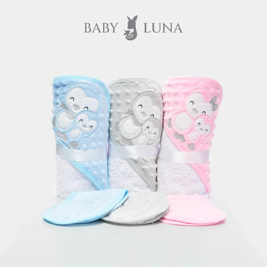 Toalla De Algodón Nube Luna Pingüino