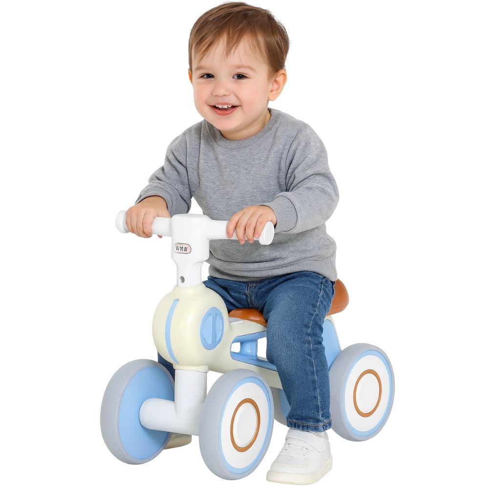 Triciclo Con Luces Y Sonido Tipo Moto Azul