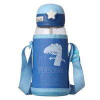 Vaso Entrenador Pitillo Con Forro Deluxe Azul