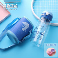 Vaso Entrenador Pitillo Con Forro Deluxe Azul