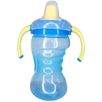 Vaso Entrenador Pitillo Agarraderas Azul/Crema