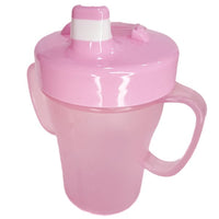 Vaso Entrenador Pitillo Agarraderas Rosa