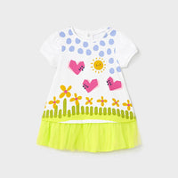 Vestido Pasaje Floral Tul Mayoral 1971