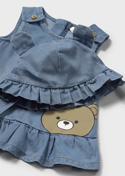 Vestido Con Gorro Osito Mayoral