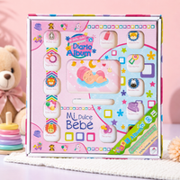 Álbum Diario Recuerdo De Fotos Para Bebé Rosa y Celeste