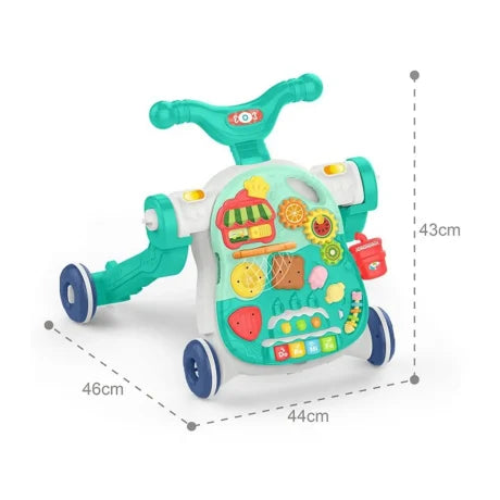 Andadera 5 en 1 Multi Función Musical Con Juegos Verde Menta