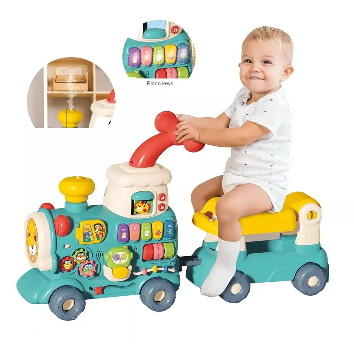 Andadera Caminador 5 en 1 Multi Función Musical Con Juegos Tren