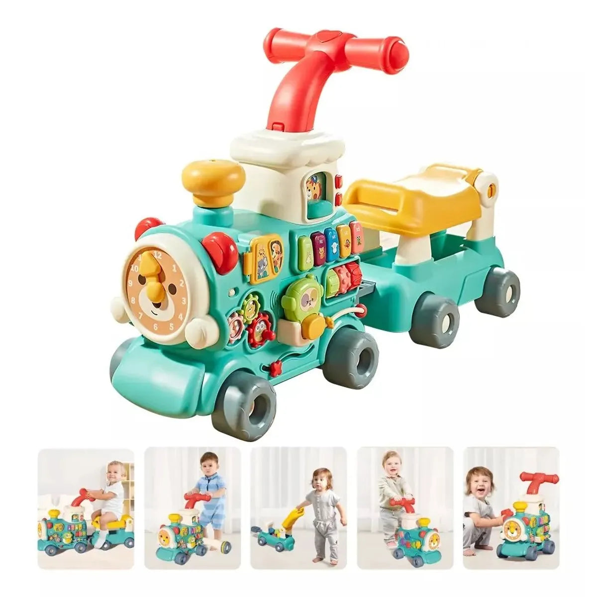 Andadera Caminador 5 en 1 Multi Función Musical Con Juegos Tren