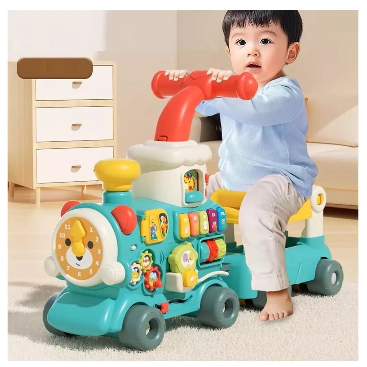Andadera Caminador 5 en 1 Multi Función Musical Con Juegos Tren