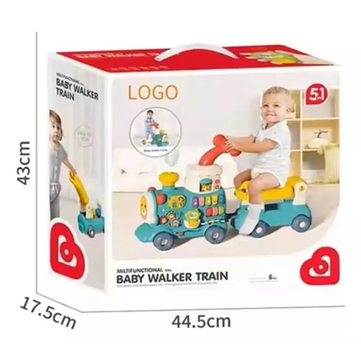 Andadera Caminador 5 en 1 Multi Función Musical Con Juegos Tren