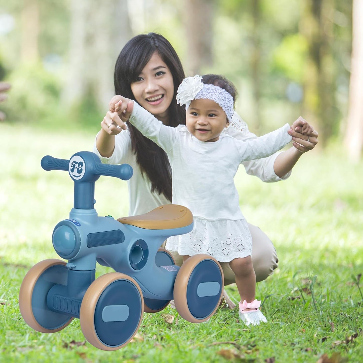 Triciclo Con Luces Y Sonido Tipo Moto Azul