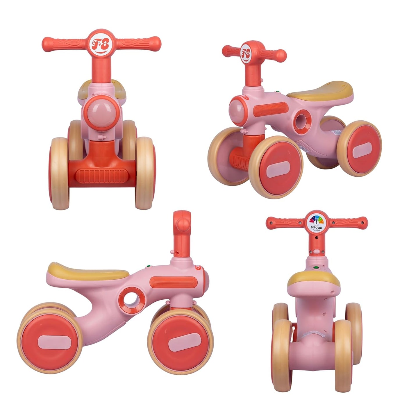 Triciclo Con Luces Y Sonido Tipo Moto Rosa