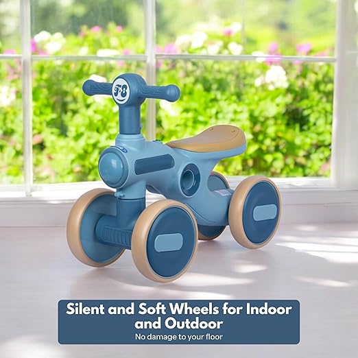 Triciclo Con Luces Y Sonido Tipo Moto Azul