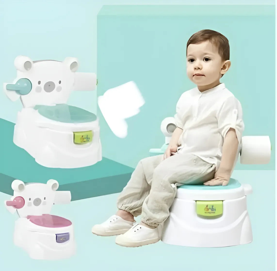 Bacinilla Entrenador De Baño Rosa