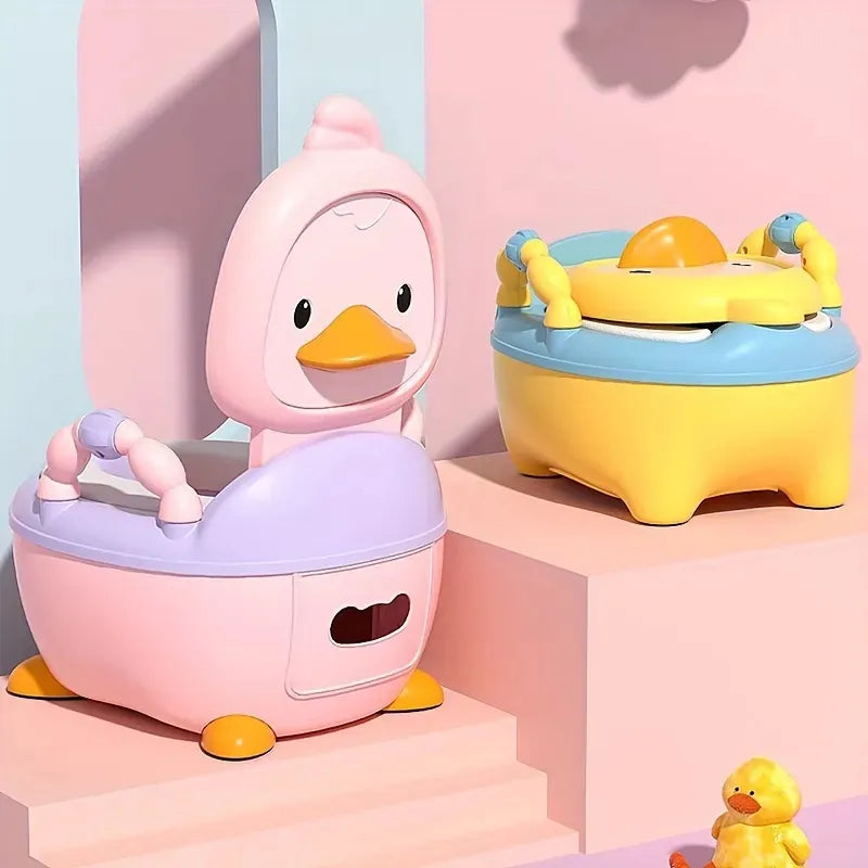 Bacinilla Infantil Con Manijas De Agarre Pato
