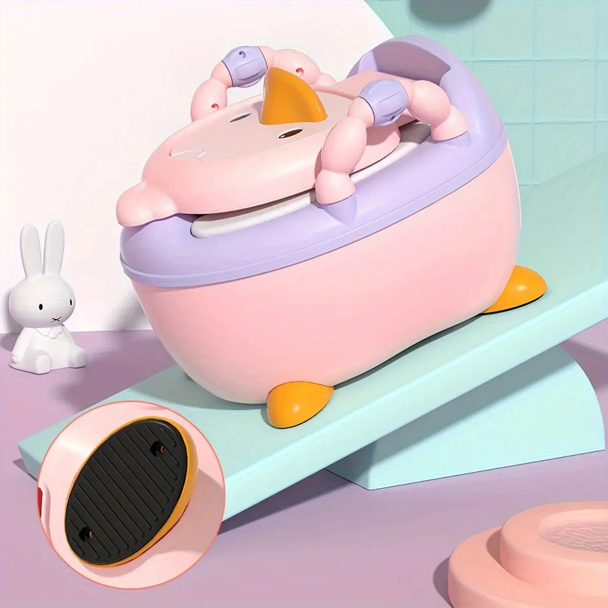 Bacinilla Infantil Con Manijas De Agarre Pato