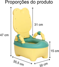 Bacinilla Infantil Con Manijas De Agarre Sapito