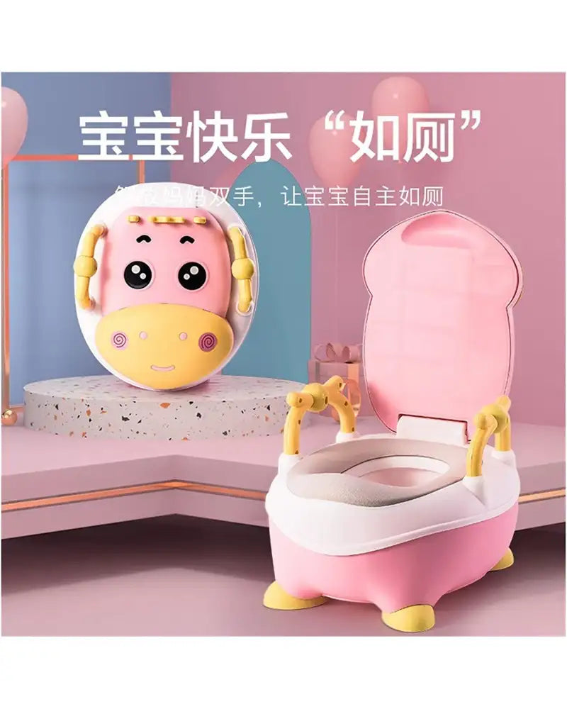 Bacinilla Infantil Con Manijas De Agarre Vaquita