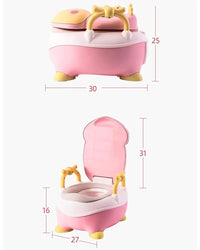 Bacinilla Infantil Con Manijas De Agarre Vaquita