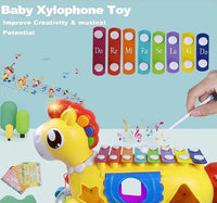 Caballo Xilófono Musical Juguete de Estimulación Temprana