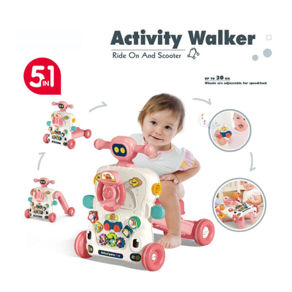 Caminador Andadera 5 en 1 Multi Función Musical Con Juegos