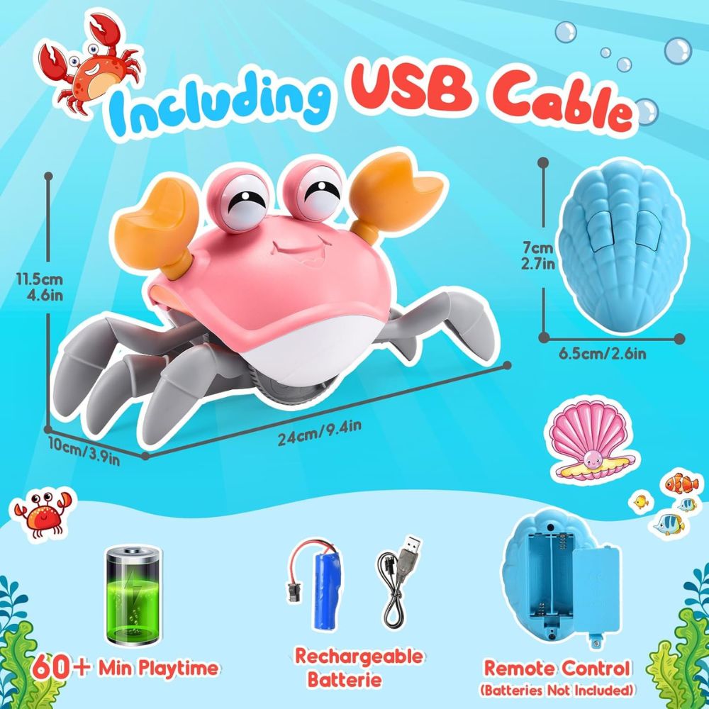 Cangrejo Gateador Recargable con Control Remoto