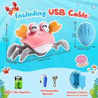 Cangrejo Gateador Recargable con Control Remoto