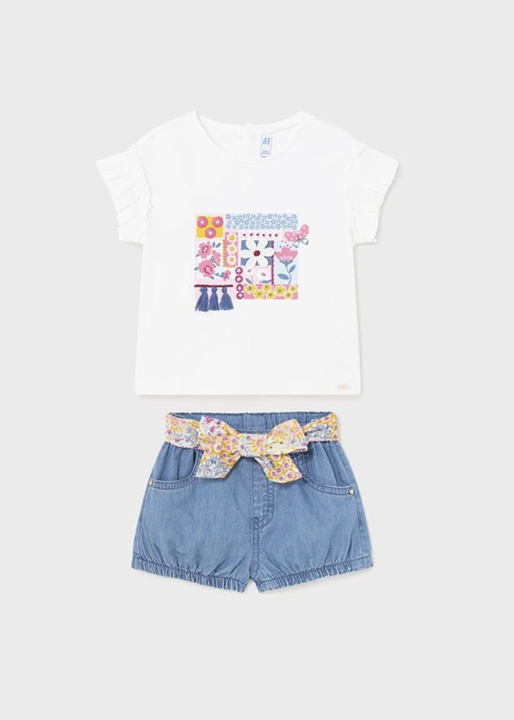 Conjunto 2 Piezas Camiseta y Short Mayoral 1010-1218 Niña
