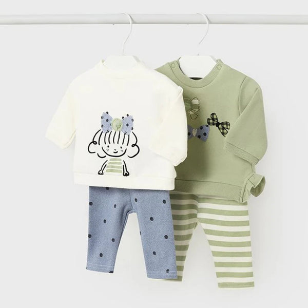 Conjunto 2 Piezas Leggins Moñito Mayoral 2744 Niña