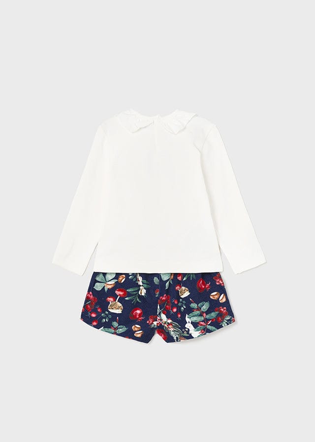 Conjunto 2 Piezas Manga Larga Short Mayoral 2233 Niña