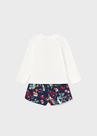 Conjunto 2 Piezas Manga Larga Short Mayoral 2233 Niña