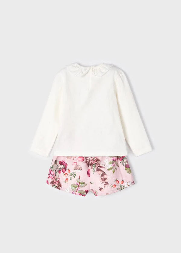 Conjunto 2 Piezas Manga Larga Short Mayoral 2233 Niña