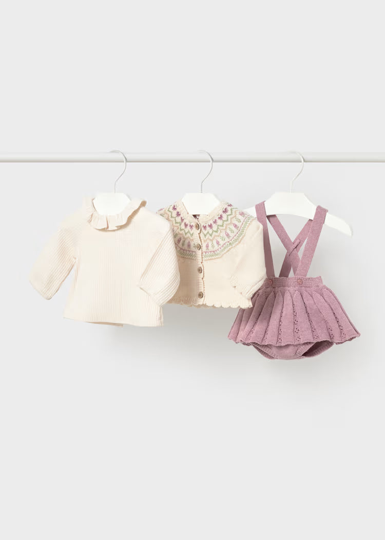 Conjunto Tejido 3 Piezas Mayoral 2804 Niña