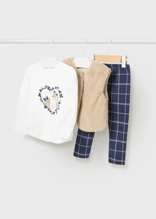 Conjunto Chaleco Invierno 3 Piezas Mayoral 2766 Niña