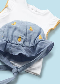 conjunto Pollitos 3 Piezas Con Gorrito Mayoral 1609 Niña