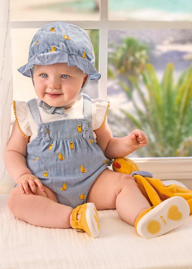 conjunto Pollitos 3 Piezas Con Gorrito Mayoral 1609 Niña