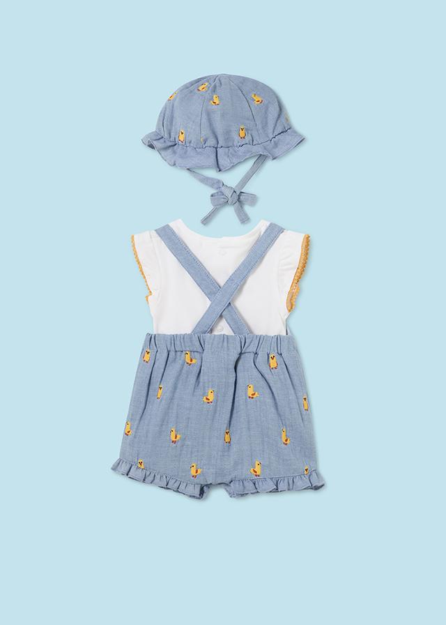 conjunto Pollitos 3 Piezas Con Gorrito Mayoral 1609 Niña