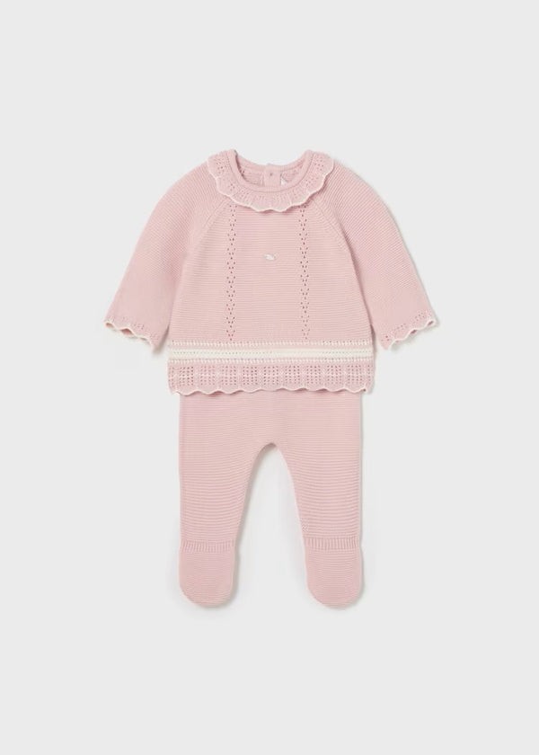 Conjunto Tejido 2 Piezas Recién Nacida Mayoral 2501 Niña