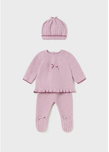 Conjunto Tejido 3 Piezas Recién Nacida Mayoral 2504